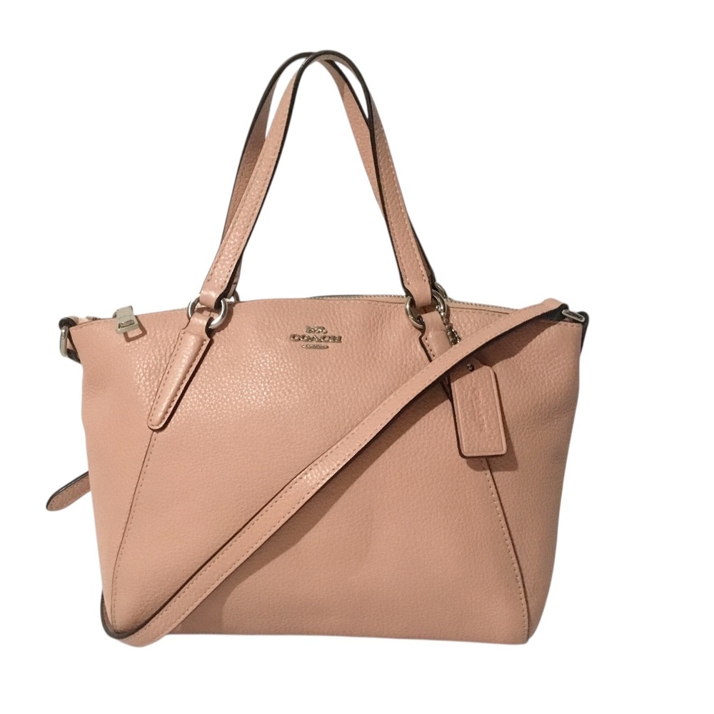Coach Pebble Leather Mini Convertible Bag Blush Pink